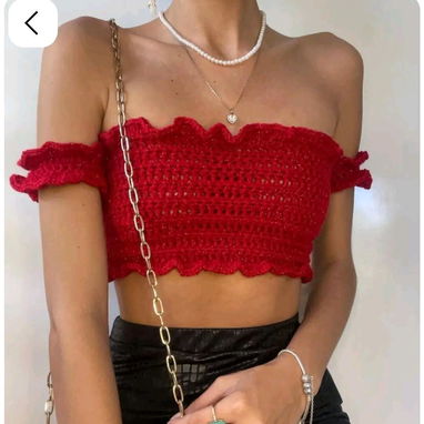 Accesorios para el cabello, vestido de satén y blusa tejida - Img 122693171