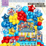 Set tematico decorativo 100 piezas de paw patrol - Img 53260466