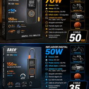 Compresores portátil marca saco calidad profesional de 50w de potencia y de 70w de potencia infla hasta 150psi x carga - Img 57154251
