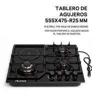 Cocina empotrable 3Q Gas y 1Q Infrarrojo Milexus - Img 55723608