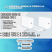 ⚡ CARGADORES 1HORA ⚡ VARIOS MODELOS CABLE V8, TIPO C Y IPHONE. DESDE LOS 4 USD HASTA LOS 9 USD. - Img 55226472