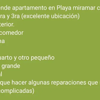 Se vende departamento en Miramar con defectos - Img 124739130