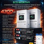 2 inversores híbridos eco WORTHY 10 000w split pase + 10kilos en batería - Img 55999174