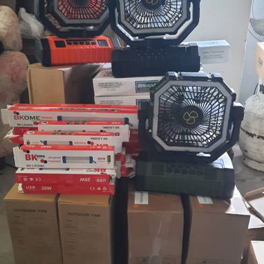 Ventiladores recargables , lamparas y cajita decodificadora - 5/5