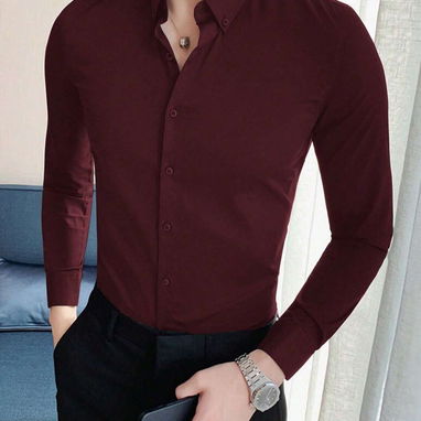(X)  Camisa unicolor con botón  $21.62 - 3/3