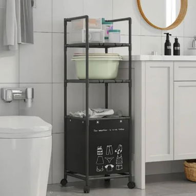 Organizador resistente para baño con cesta de ropa (uhb) - Img 113816807