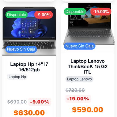 📲52774129 Buen precio Laptops en Ventas + de 20 modelos de laptops nuevas ,selladas y otras de poco uso con garantia, - Img 123167858