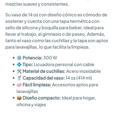 Licuadora personal con tapa de desplazamiento Hamilton Beach 51101ba 🌐 - 2/2