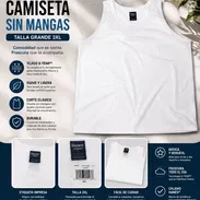 Camiseta hombre sin mangas blanca 3XL - Img 57211274