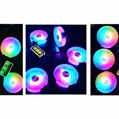 COOLMOON SISTEMA DE 5 VENTILADORES ARGB NUEVOS EN CAJA - Img 95356236