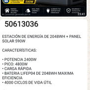 Estación de energía 20240 w con panel Solar - Img 56762671