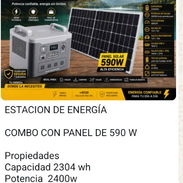 Estación de energía+ panel Solar de. 590 w - Img 56857164