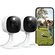 Cámaras 2K para seguridad del hogar, cámara para exteriores/interiores para perro/gato/mascota/niñera/bebé, visión noctu - Img 54729212