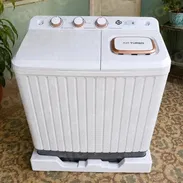 🧺 Lavadora Semi Automática EKO 7kg Doble tina ✅ Función Air Turbo (seca más rápido) ✅ 3 botones de control ✅ Ideal para - Img 57462684