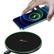 Cargador Inalámbrico para celular, con rápida, 15W. Nuevos de paquete en su caja. Marca 1Hora. 52759786. 12usd - Img 45817555