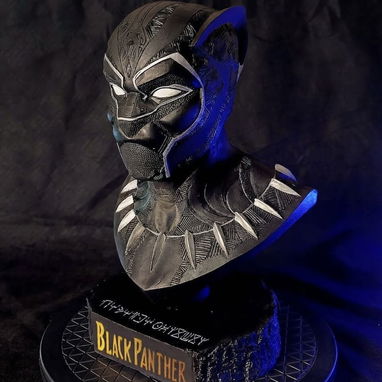 🖤 ¡JOYA DE COLECCIÓN: BUSTO DE BLACK PANTHER ÚNICO! 🐾🔥 A LA VENTA EN LA HABANA, CUBA📍 - 3/3