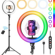 (X) Anillo de luz para selfie de 10 pulgadas con soporte para trípode - Img 56497476