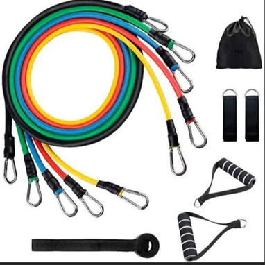 SET DE EJERCICIOS CON LIGAS TUBULARES Y DE RESISTENCIA - Img 126339022