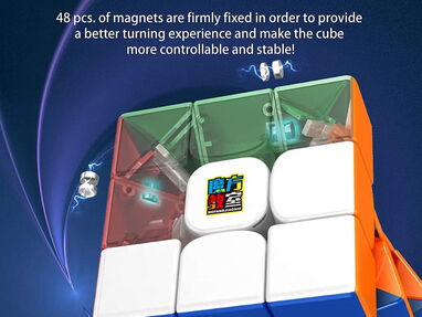 Cubo de Rubik para speed 3x3 MAGNETICO Moyu RS3M - cubo profesional - Img 51857852