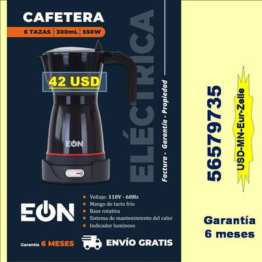 FG-CAFETERAS ELECTRICAS (Varios colores) 3-6 tazas..56579735/(USD-MN-Eur-Zelle)/Envio Gratis - Img 125556665