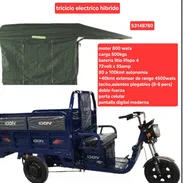 Vendo triciclos hibrido batería lifepo4 72x55 con extensor de rango 4500 wats.techo y asientos.53148780 - Img 58203338