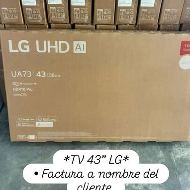 Tv' de 43" LG, TCL, CHALLENGER con soporte - Img 122801002