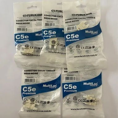 Conector Keystone Furukawa Cat.5e MultiLan Blanco [Roseta RJ45, conector hembra] - Calidad Profesional - Img 111722173