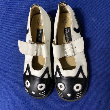 Zapatos Piel Cuero Fashion Style Therian Cat Gato - 2/4