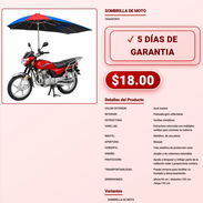 Sombrilla de moto con tela exterior azul marino Sombrilla para moto con interior gris plateado reflectante VPT-0065 - Img 58097262