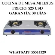 COCINA DE GAS DE MESA MILEXUS, ENTREGA DE FACTURA, VARIEDAD DE COCINAS CON Y SIN HORNO, ETC - Img 55583273