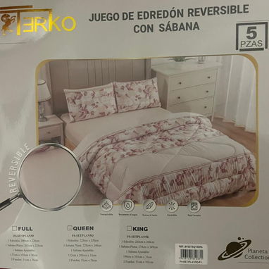 “Edredón Reversible TERKO – 5 Piezas” - Img 118822000