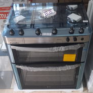 Cocina de doble horno eléctrico y de gas de 5 hornillas con magneto tapa de cristal luz en los hornos - Img 57853191