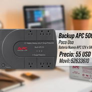 Calidad Backup APC 500VA Poco Uso y Bateria Nueva de Paquete APC 12V x 9A de Fecha 2026 - Img 56239579