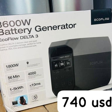 ECOFLOW NUEVOS EN CAJA, PANELES SOLARES,C9MBOS ,BASE,CABLES - 9/10