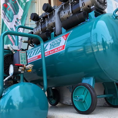 🔥 COMPRESOR TOTAL 100L – 3.2HP – DOBLE MOTOR 🔥 - Img 123833138