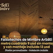 🏠 FALSOTECHOS DE MIMBRE CON MONTAJE INCLUIDO 🏠 - Img 56453303