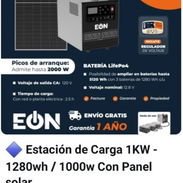 Estación de Carga 1Kw + Panel solar + Cables de instalación 10 metros - Img 56314085