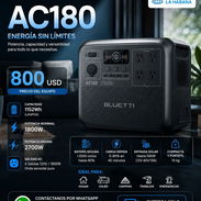 🔋 BLUETTI AC180 1152 Wh de capacidad 1800 W de potencia continua precio 710 USD Con mensajería incluída dependiendo - Img 56825611