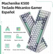 Teclado Mecánico K500 Gamer Alambrico Español Hot Swap Rgb 94 teclas - Img 49557830