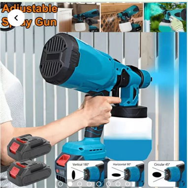 Pulverizador inalámbrico de pintura-con 2 baterías -nuevo - Img 116666553