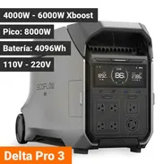 EcoFlow Delta Pro 3 110V/220V 4096Wh Pico 8000W, Batería LiFePO y Carga Rápida Estación de Energía Portátil 3230$ - Img 55672485