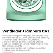 Ventilador + lámpara CAT. Incluye cable de alimentación - Img 55528699