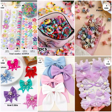 Accesorios para el cabello, felpas, lazos ,ligas, pellizcos y más - 4/4