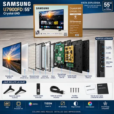 Samsung de 55”U7900F 4K UHD del 2025 smart TV con IA integrado - 2/10