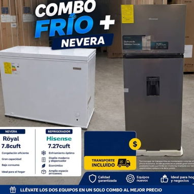 Combo Nevera + Refrigerador - Img 122141147
