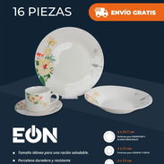 Set De Vajilla De Porcelana Con Flores EÒN - Img 56472619