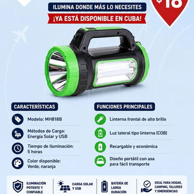 Lampara linterna recargable - Img 123056085