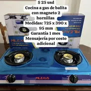 Cocina de gas de balita 2 hornillas - Img 54443206