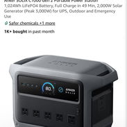 Estación de energía Anker SOLIX C1000 Gen 2 de 1024 Wh con un pico de 3000W. Carga completamente en 49min. Precio 750$ - Img 58420826
