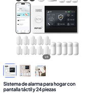 Sistema de alarma para hogar con pantalla táctil y 24 piezas - Img 56860031